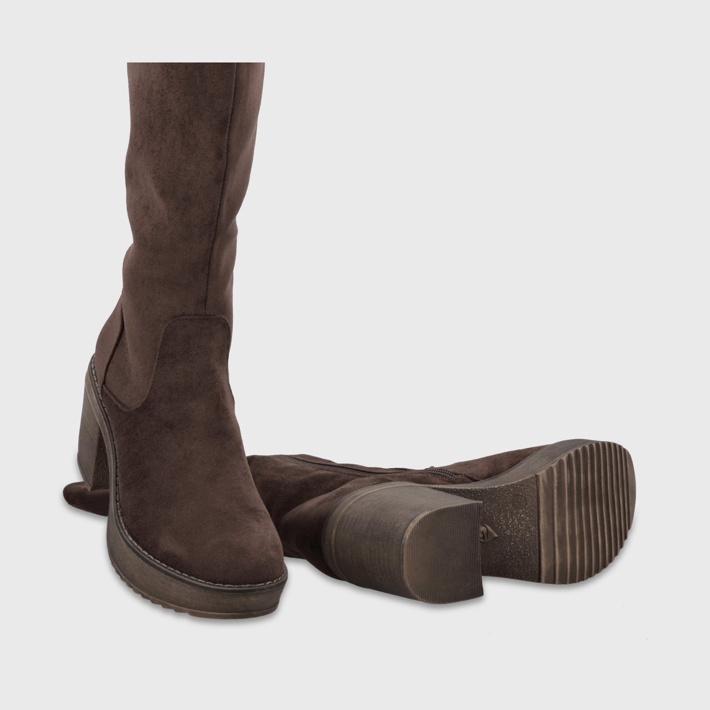 Bota Plataforma Café Mujer 1350132