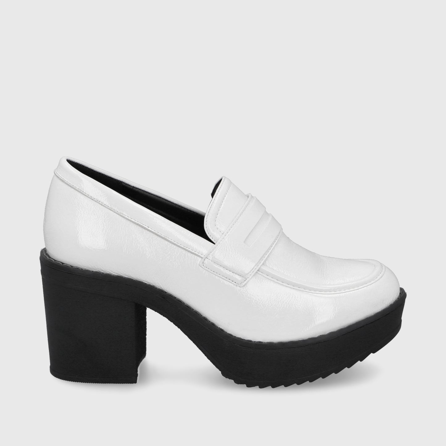 Zapato Blanco Charol Mujer 13503