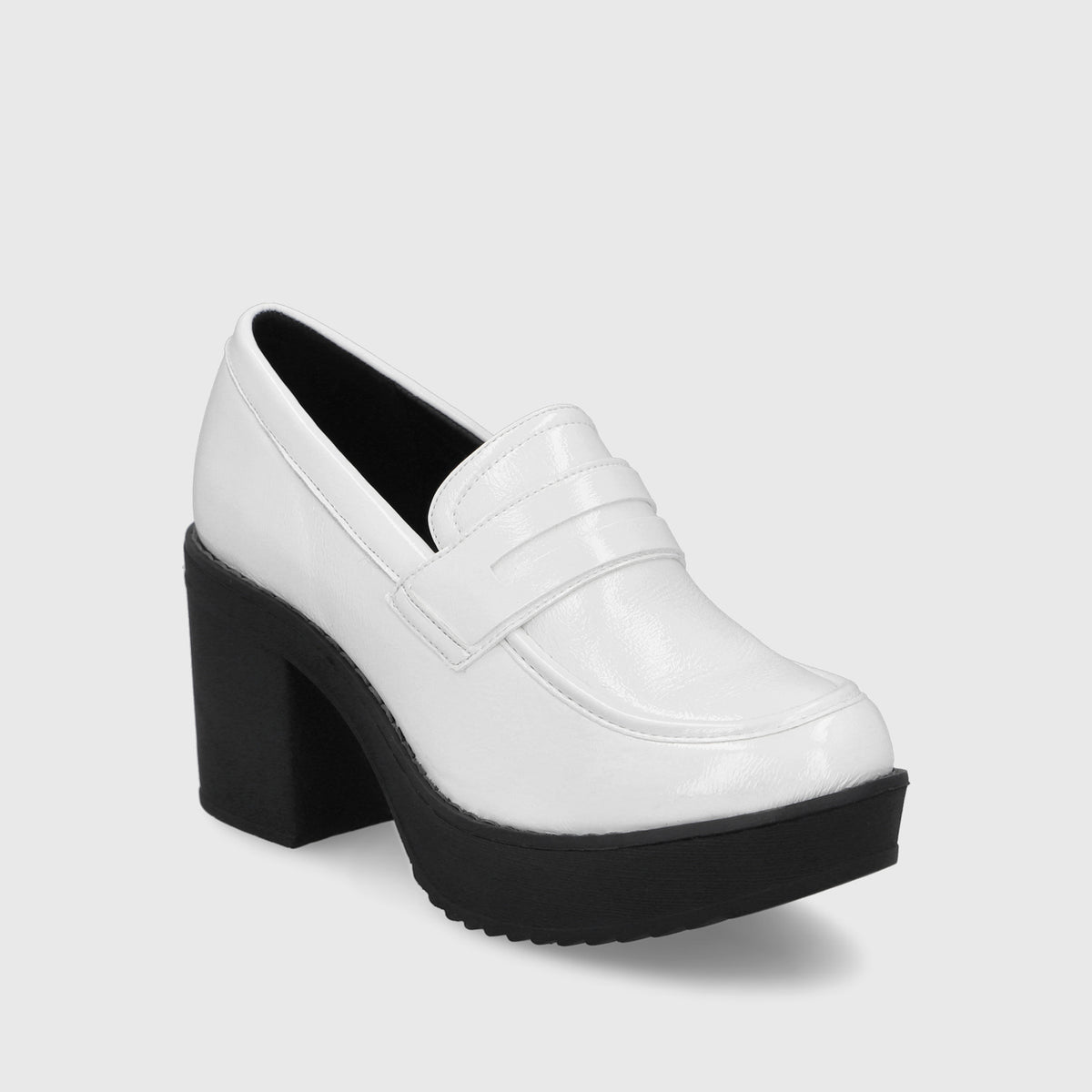 Zapato Blanco Charol Mujer 13503
