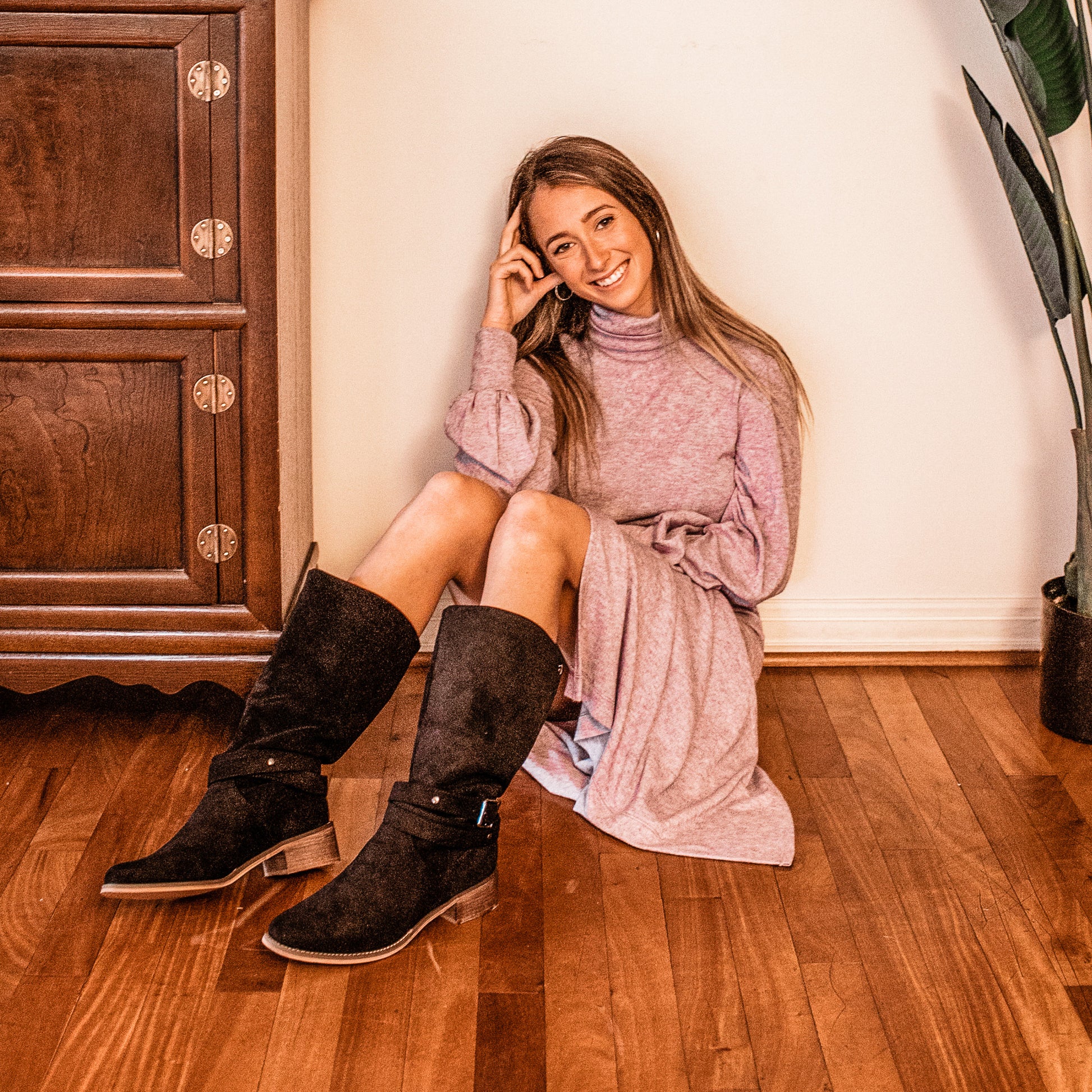 Botas Planas Botas Mujer Gamuza BOTA PLANA GAMUZA NEGRA GOTTA