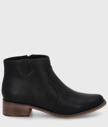 Botin Plano Negro Mujer 13556