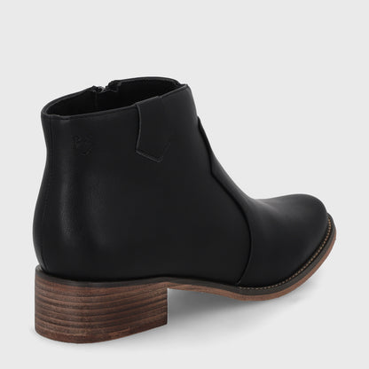 Botin Plano Negro Mujer 13556