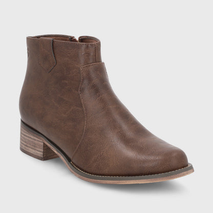 Botin Taco Café Mujer 13556