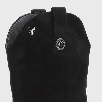 Bota Plataforma Negra Mujer 15039