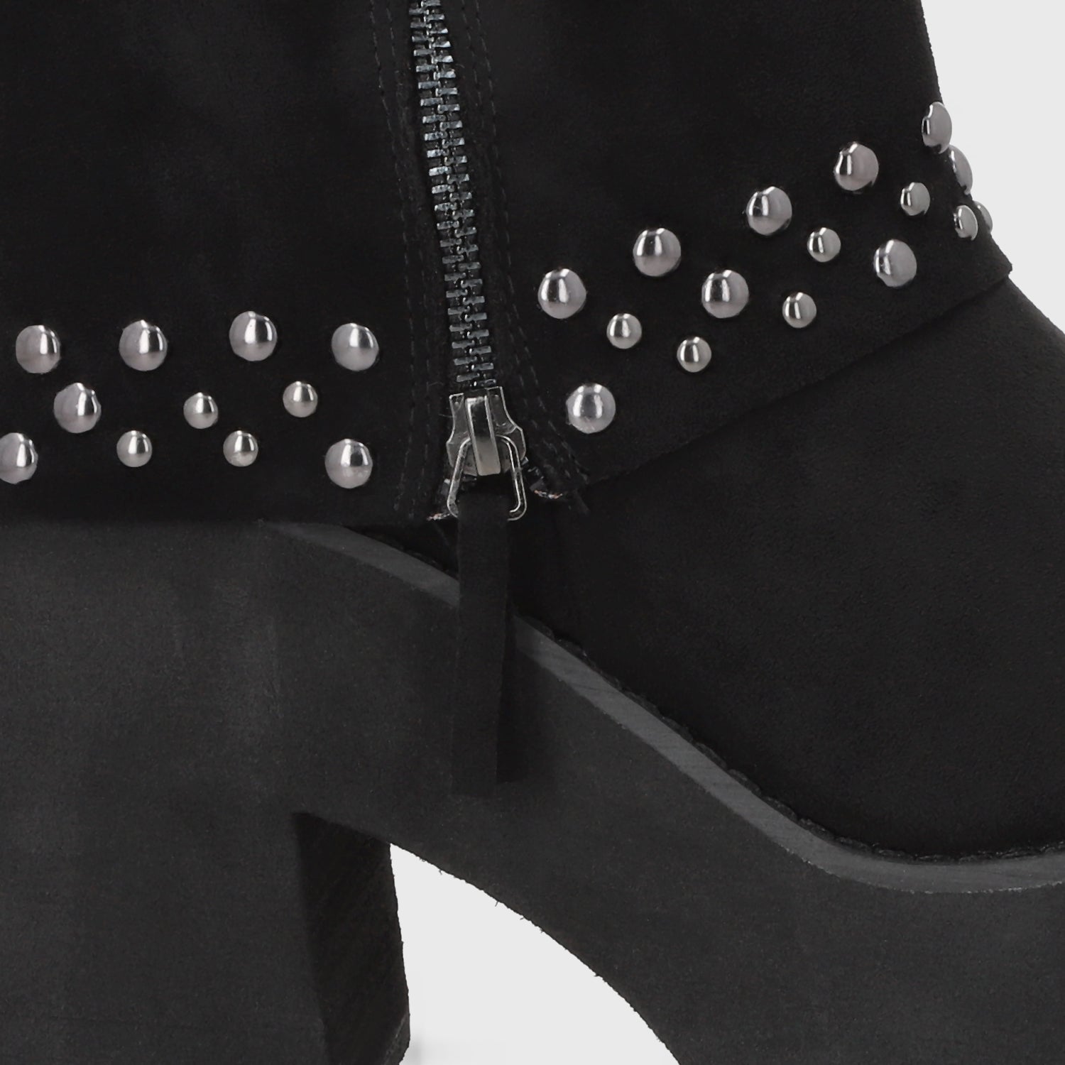 Botin Plataforma Negro Mujer 15045