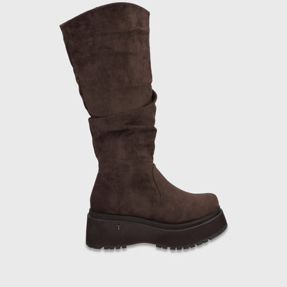 Bota Plataforma Café Mujer 1509202