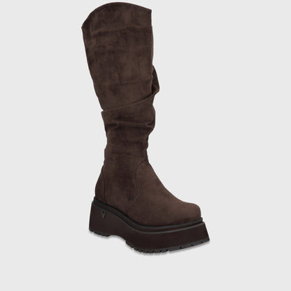 Bota Plataforma Café Mujer 1509202