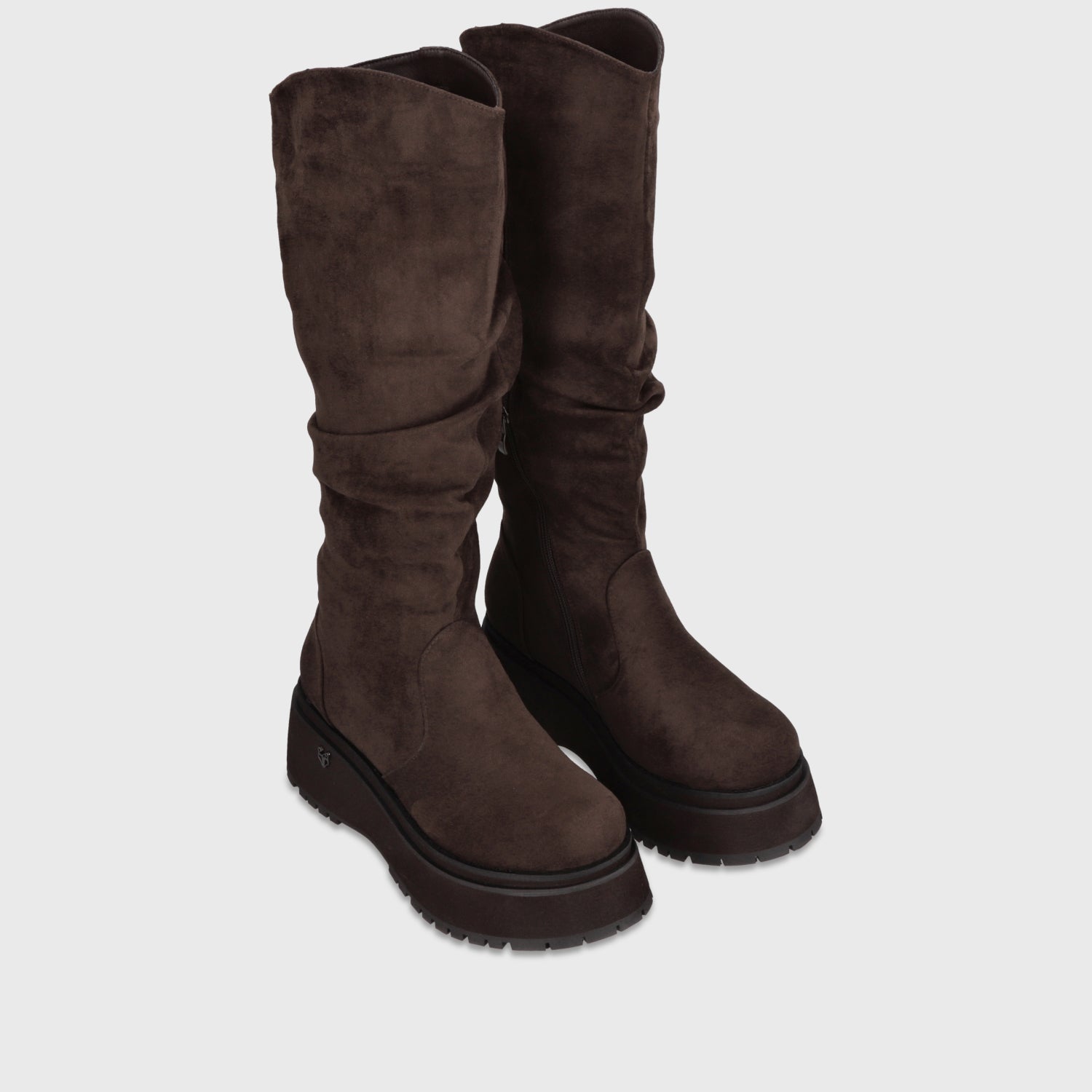 Bota Plataforma Café Mujer 1509202