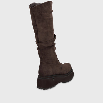 Bota Plataforma Café Mujer 1509202