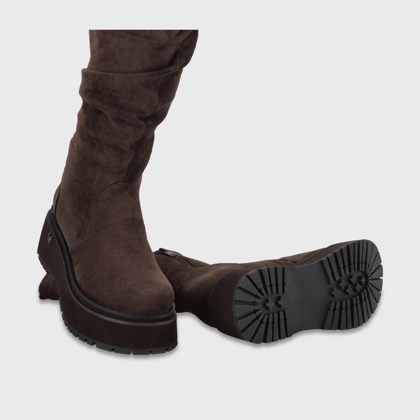 Bota Plataforma Café Mujer 1509202