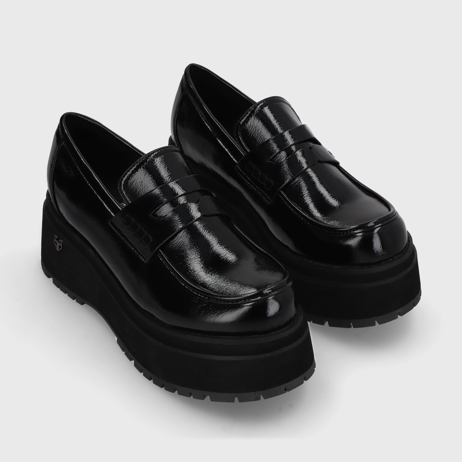 Zapato Plataforma Negro Mujer 15098