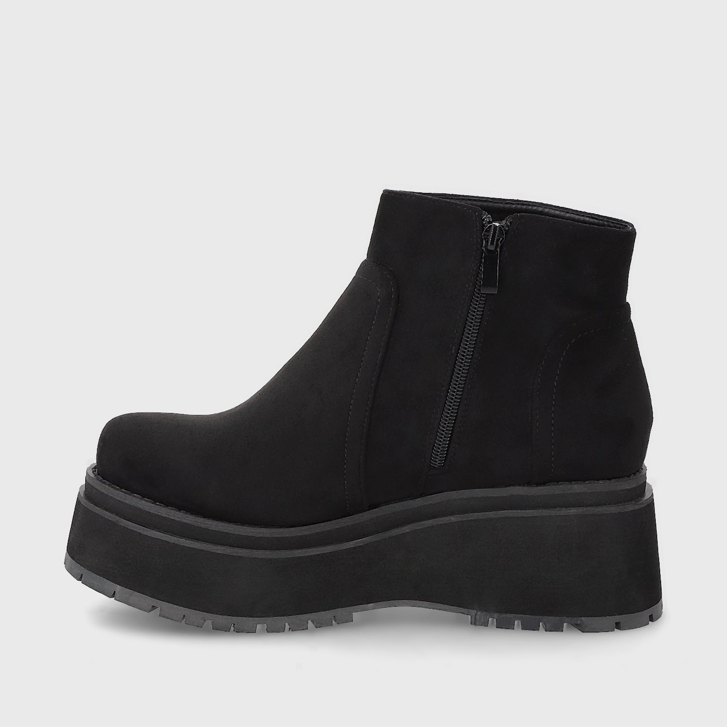 Botin Plataforma Negro Mujer 1509A