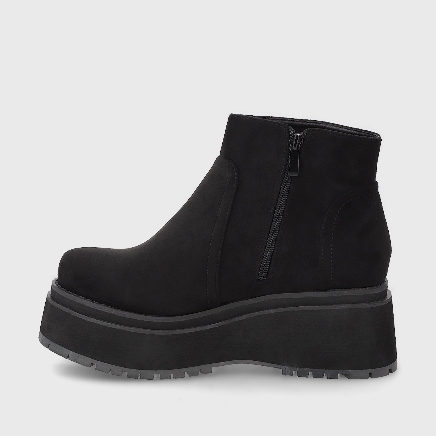 Botin Plataforma Negro Mujer 1509A