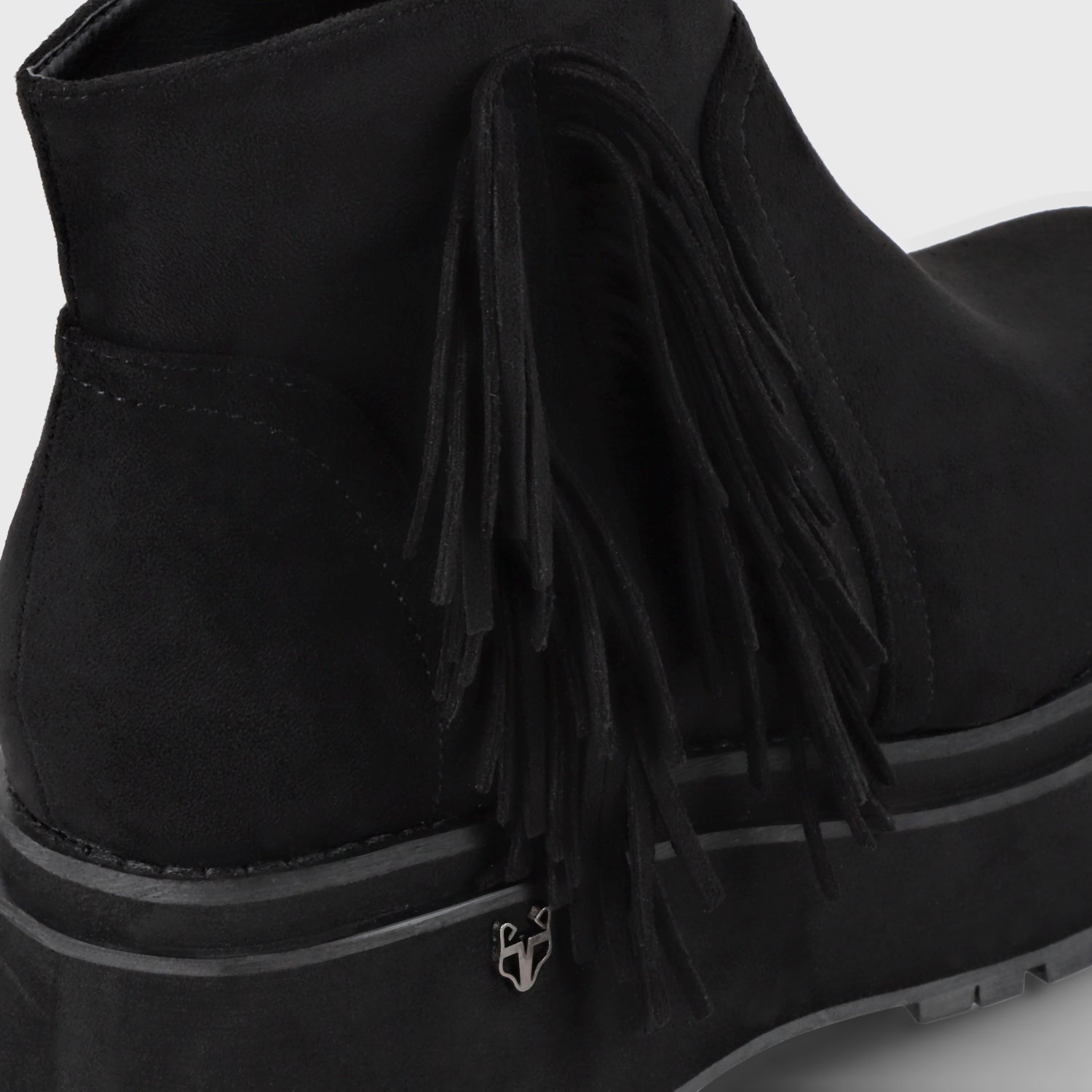 Botin Plataforma Negro Mujer 1509A