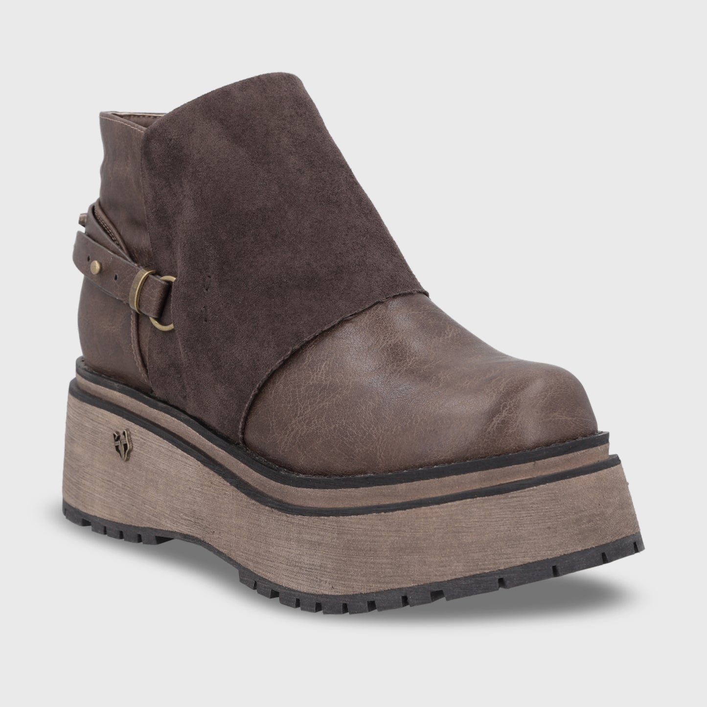 Botin Plataforma Café Mujer 1509B
