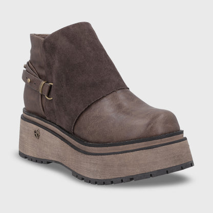 Botin Plataforma Café Mujer 1509B