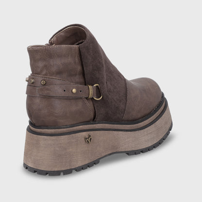 Botin Plataforma Café Mujer 1509B