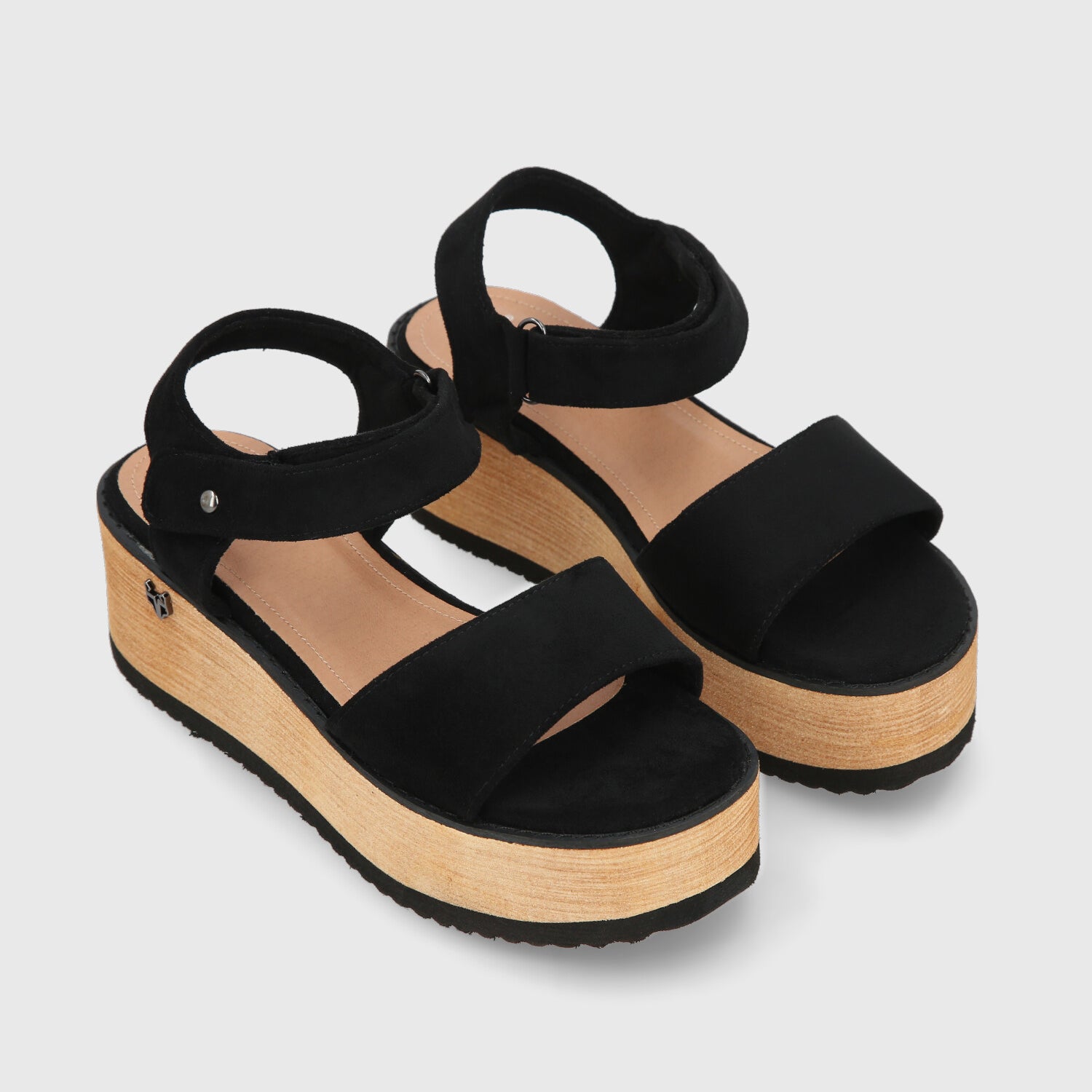 Sandalia Negra Mujer 15616