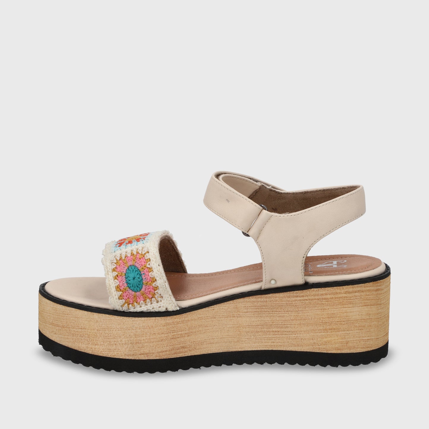 Sandalia Plataforma Multicolor Mujer 15616