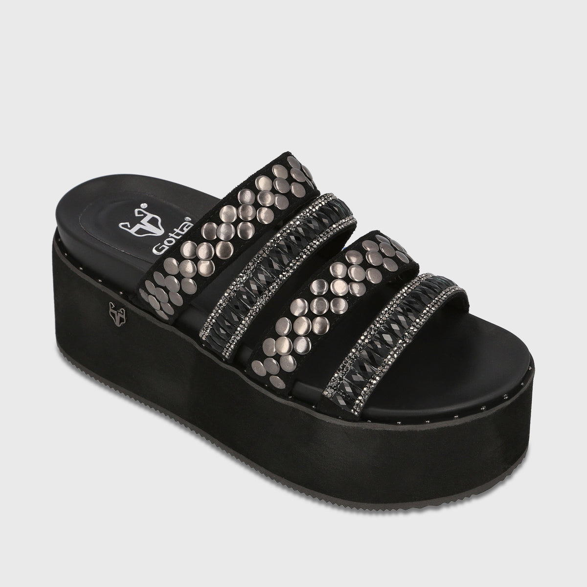 Sandalia Plataforma Negra Mujer Colo