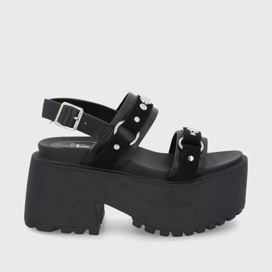 Sandalia Negra Mujer 1567B