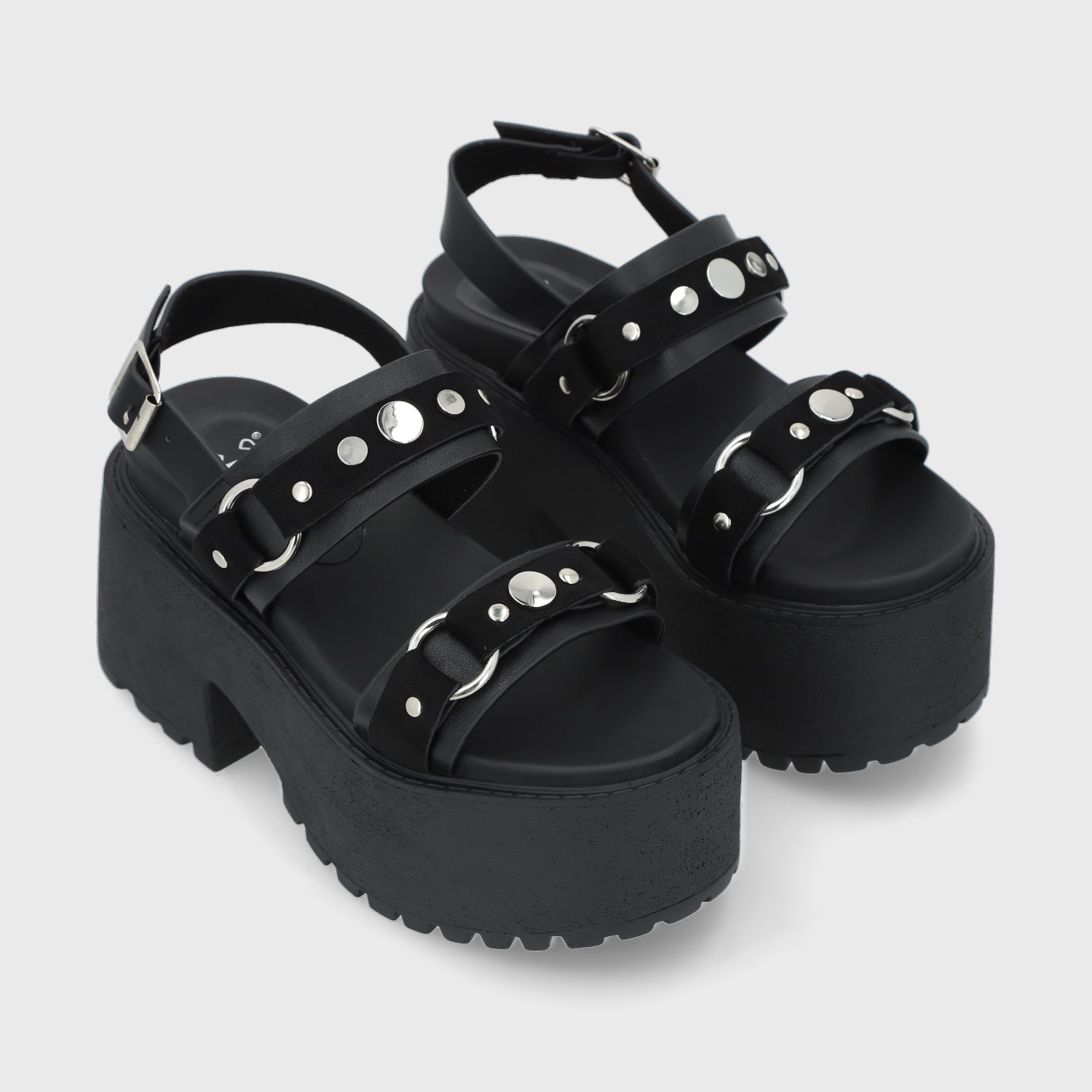 Sandalia Negra Mujer 1567B