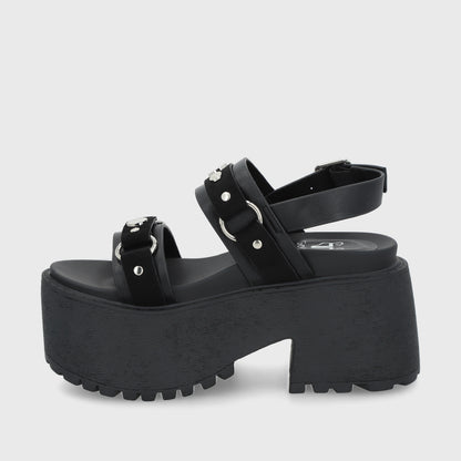 Sandalia Negra Mujer 1567B