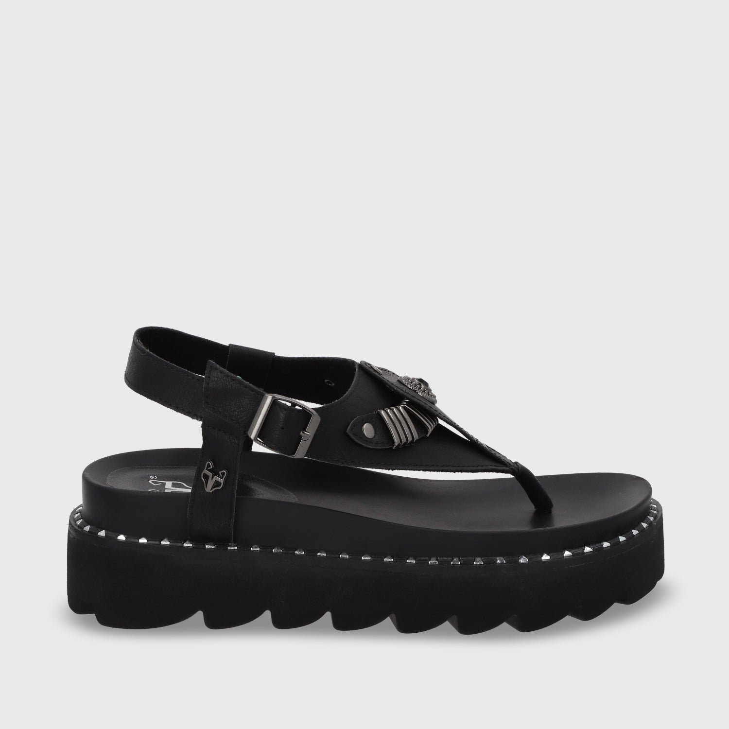 Sandalia Plana Negra Mujer 1573F – Gotta Chile - Main Image