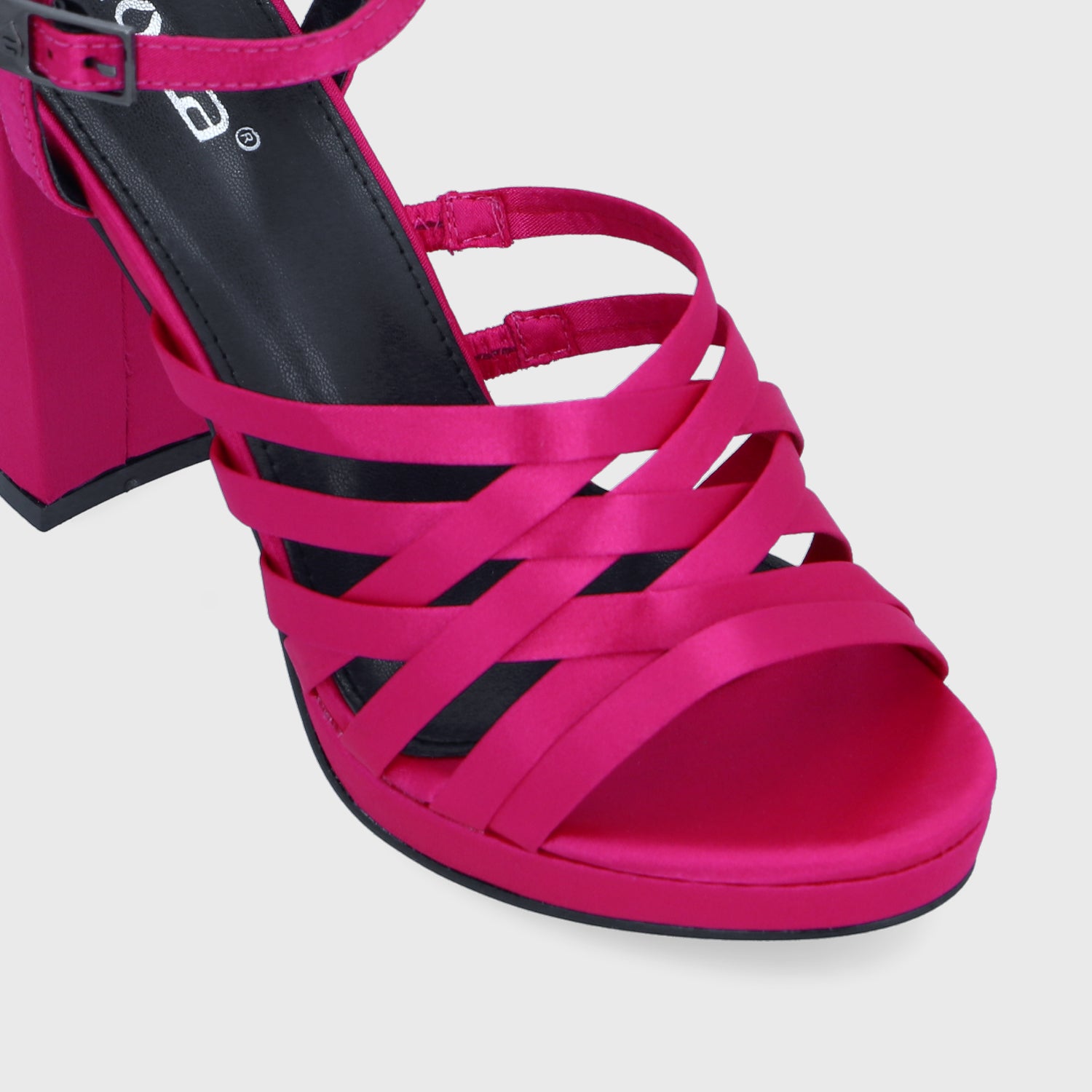 Sandalia Satin Fucsia Mujer 15837