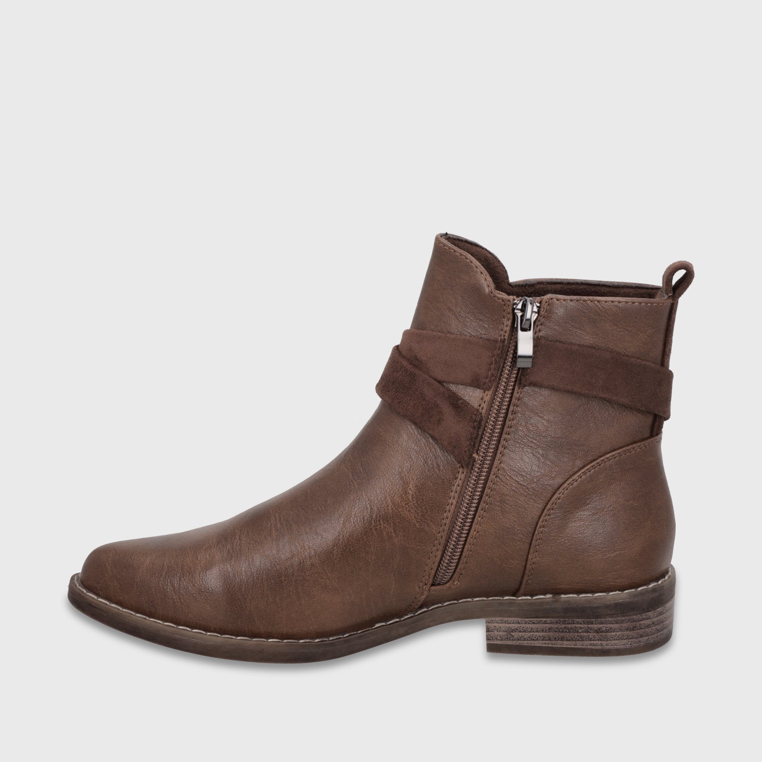 Botin Plano Café Mujer 1756032