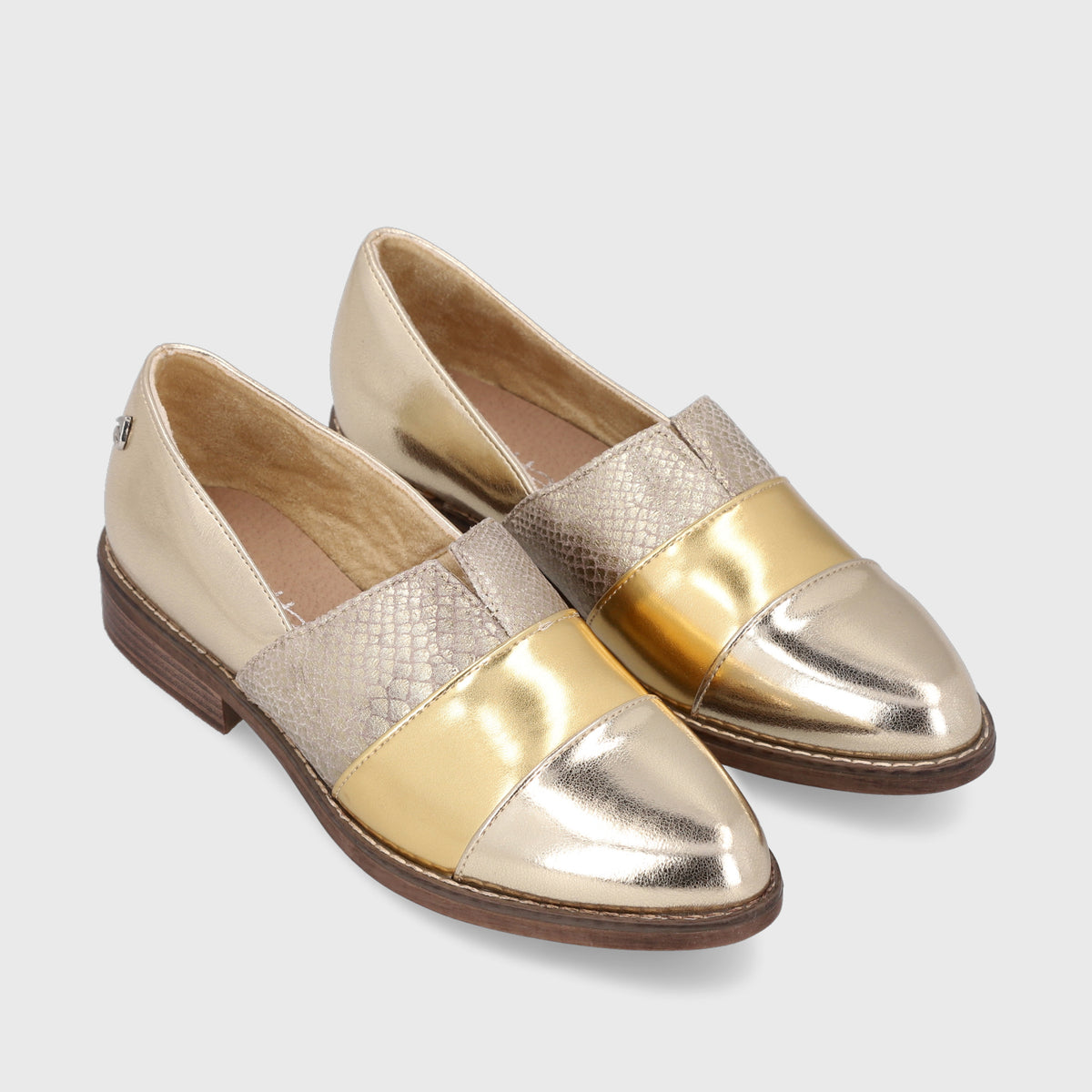 Zapato Dorado Mujer 17562
