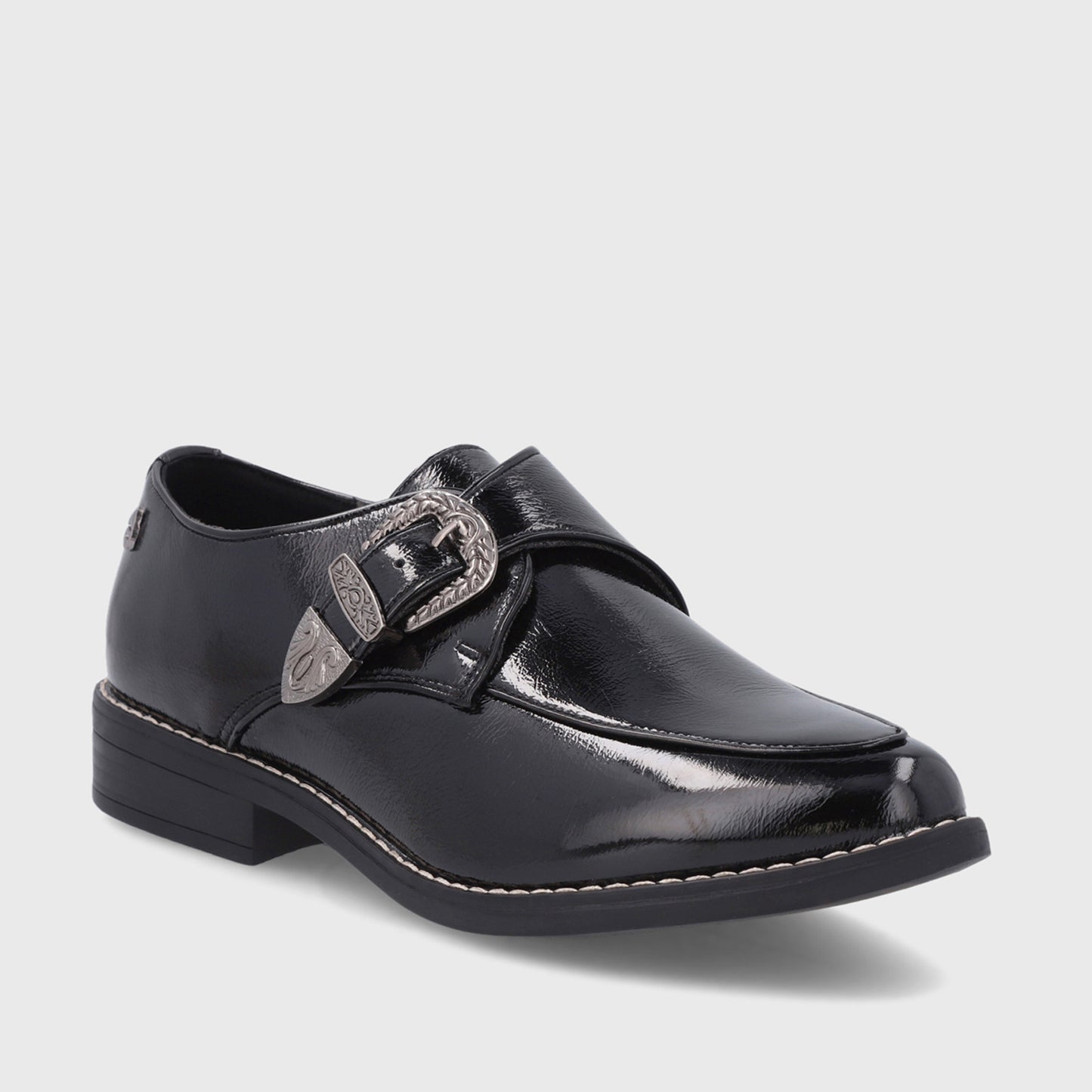 Zapato Negro Charol Mujer 17565