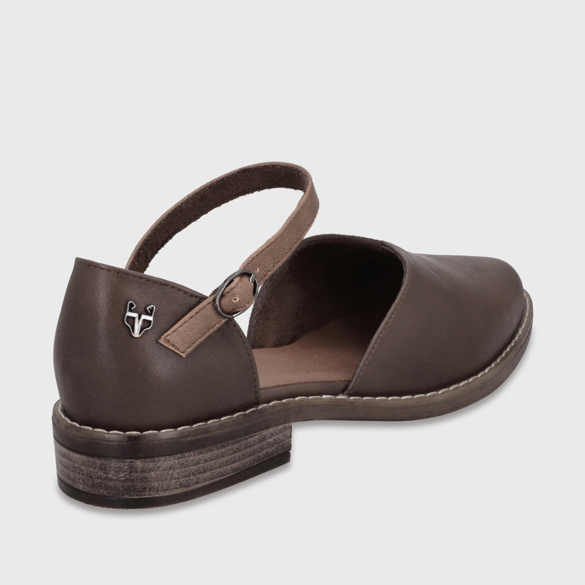 Zapato Taco Café Mujer 1757802