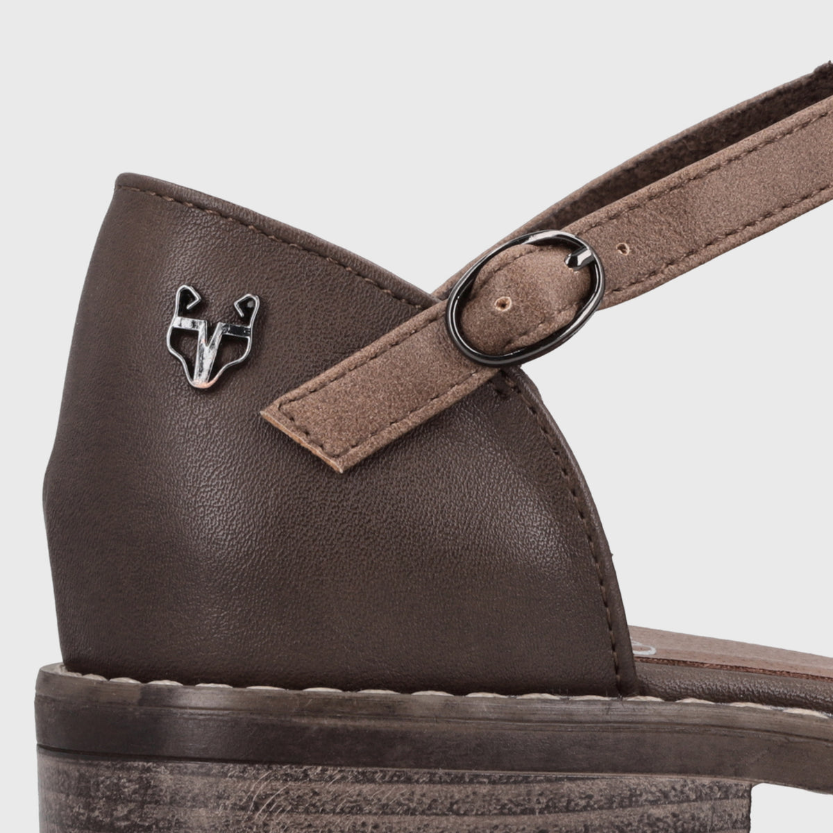 Zapato Taco Café Mujer 1757802