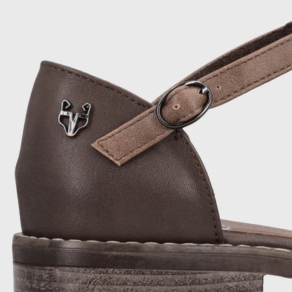Zapato Taco Café Mujer 1757802