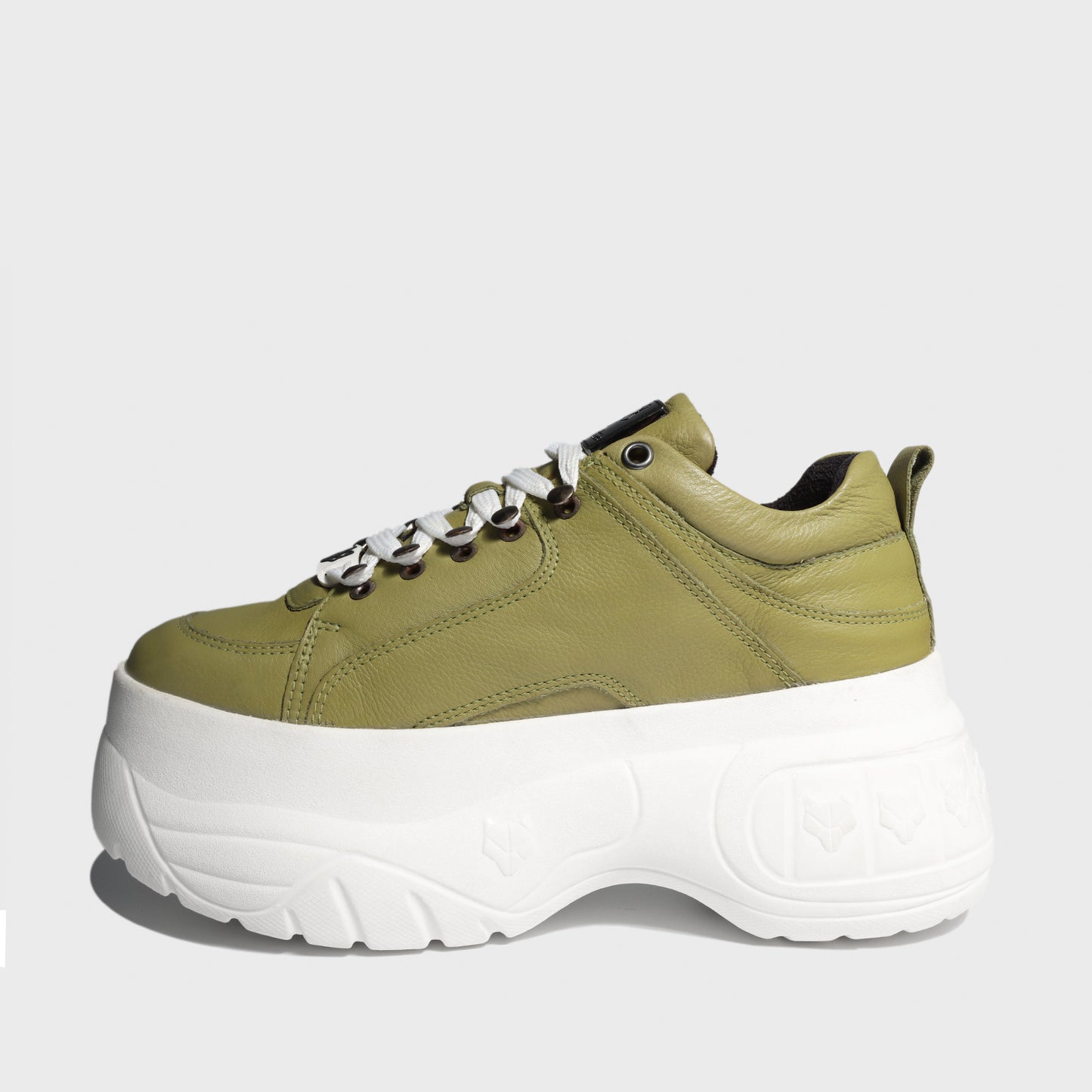 Zapatilla Cuero Verde Mujer 18532