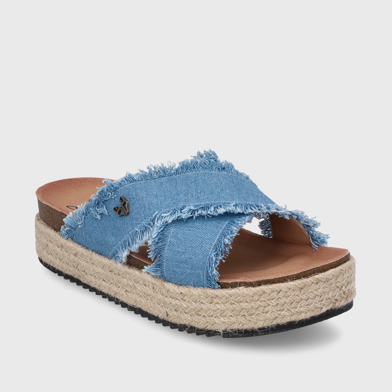 Sandalia Plaforma Denim  Mujer 23195