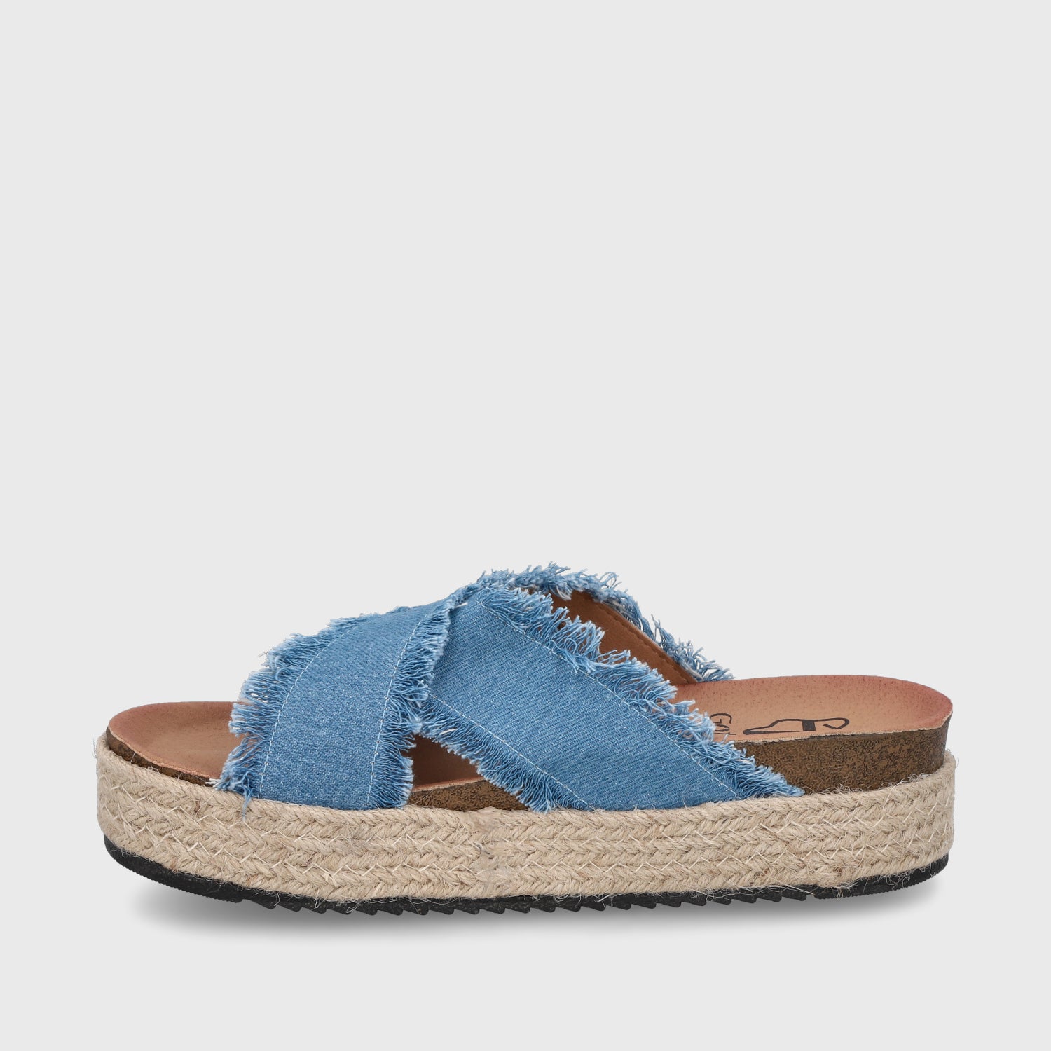 Sandalia Plaforma Denim  Mujer 23195