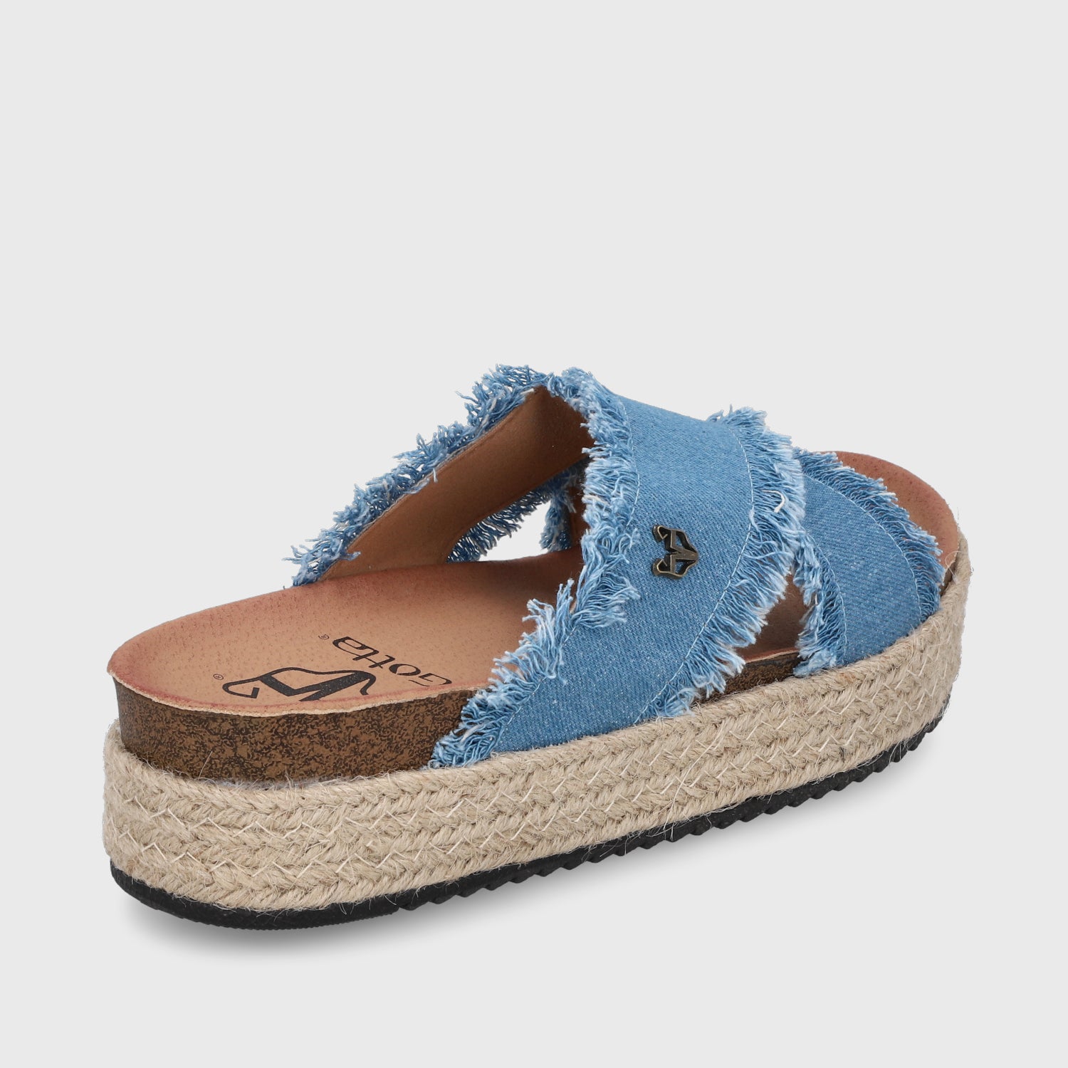 Sandalia Plaforma Denim  Mujer 23195