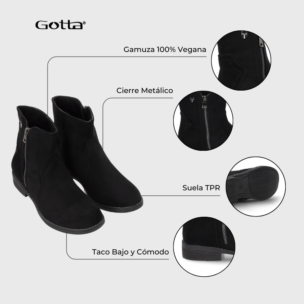 Botin Negro Mujer 23703