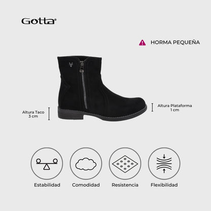 Botin Negro Mujer 23703