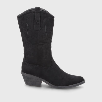 Bota Taco Negro  Mujer 23714