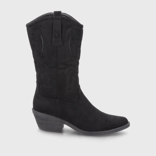 Bota Taco Negro  Mujer 23714
