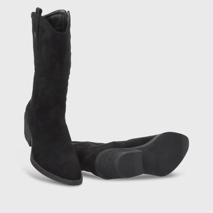 Bota Taco Negro  Mujer 23714