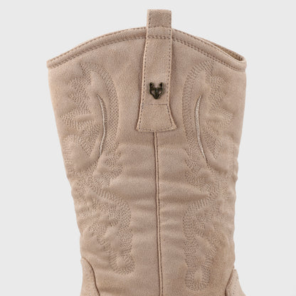 Bota Taco Beige Mujer 23714