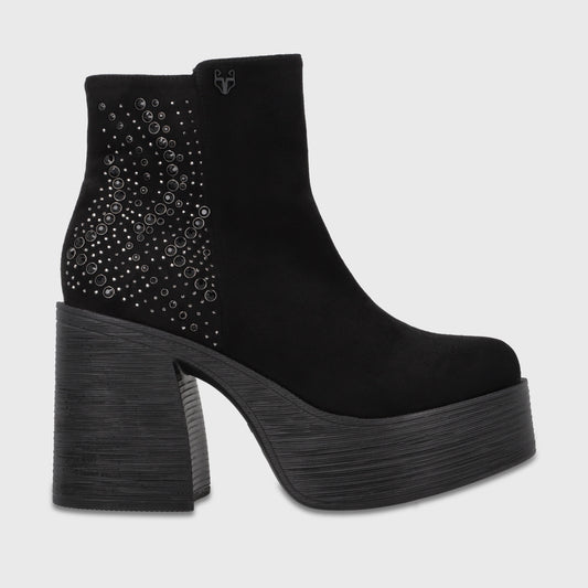 Botin Plataforma Negro Mujer 2563701