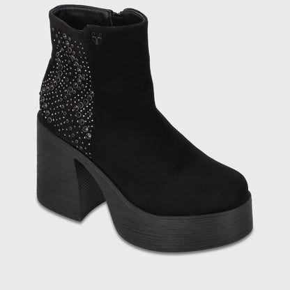 Botin Plataforma Negro Mujer 2563701
