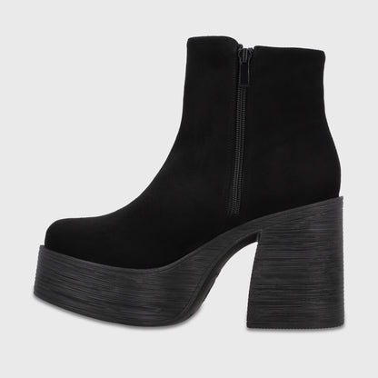 Botin Plataforma Negro Mujer 2563701