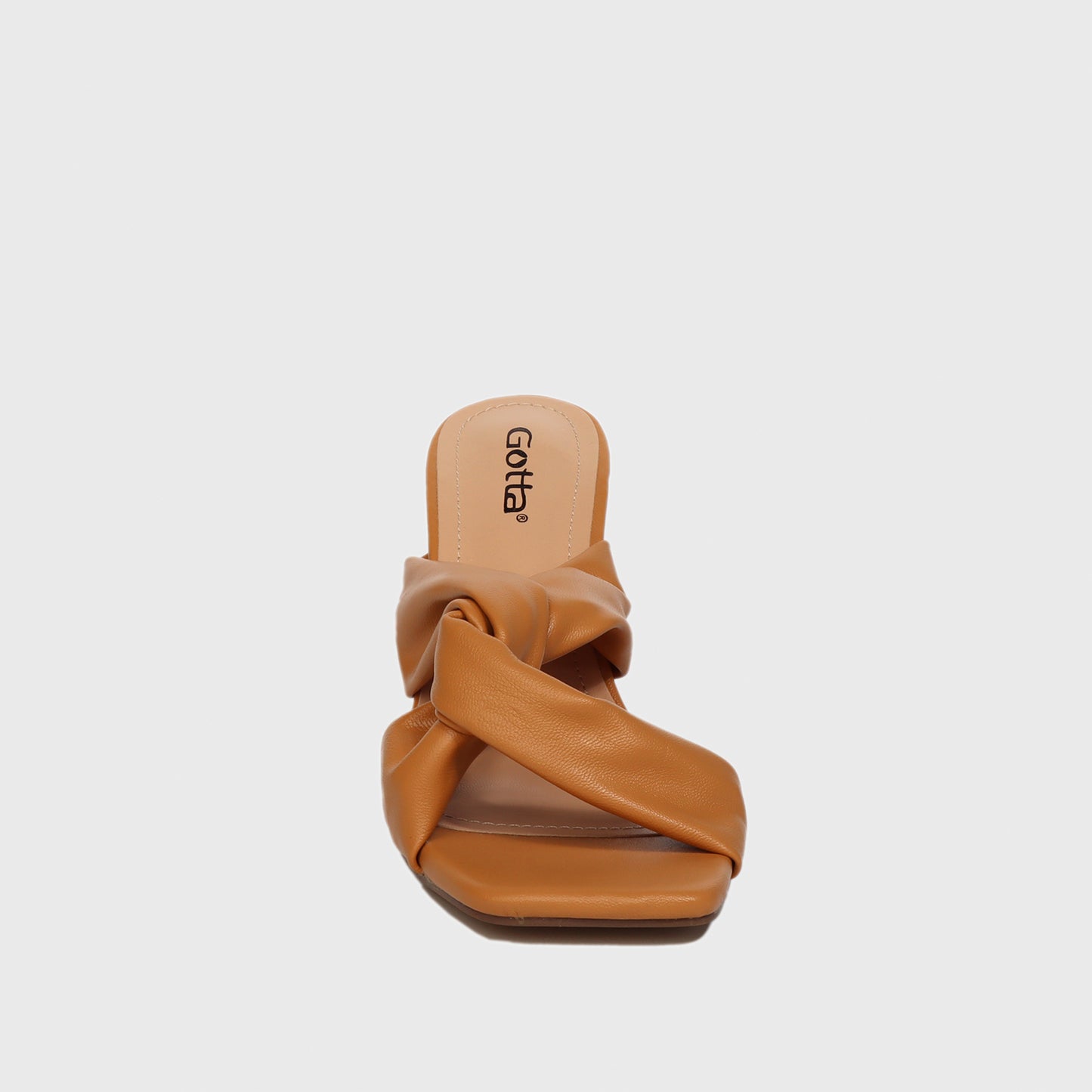 Sandalia Taco Camel Mujer 25700