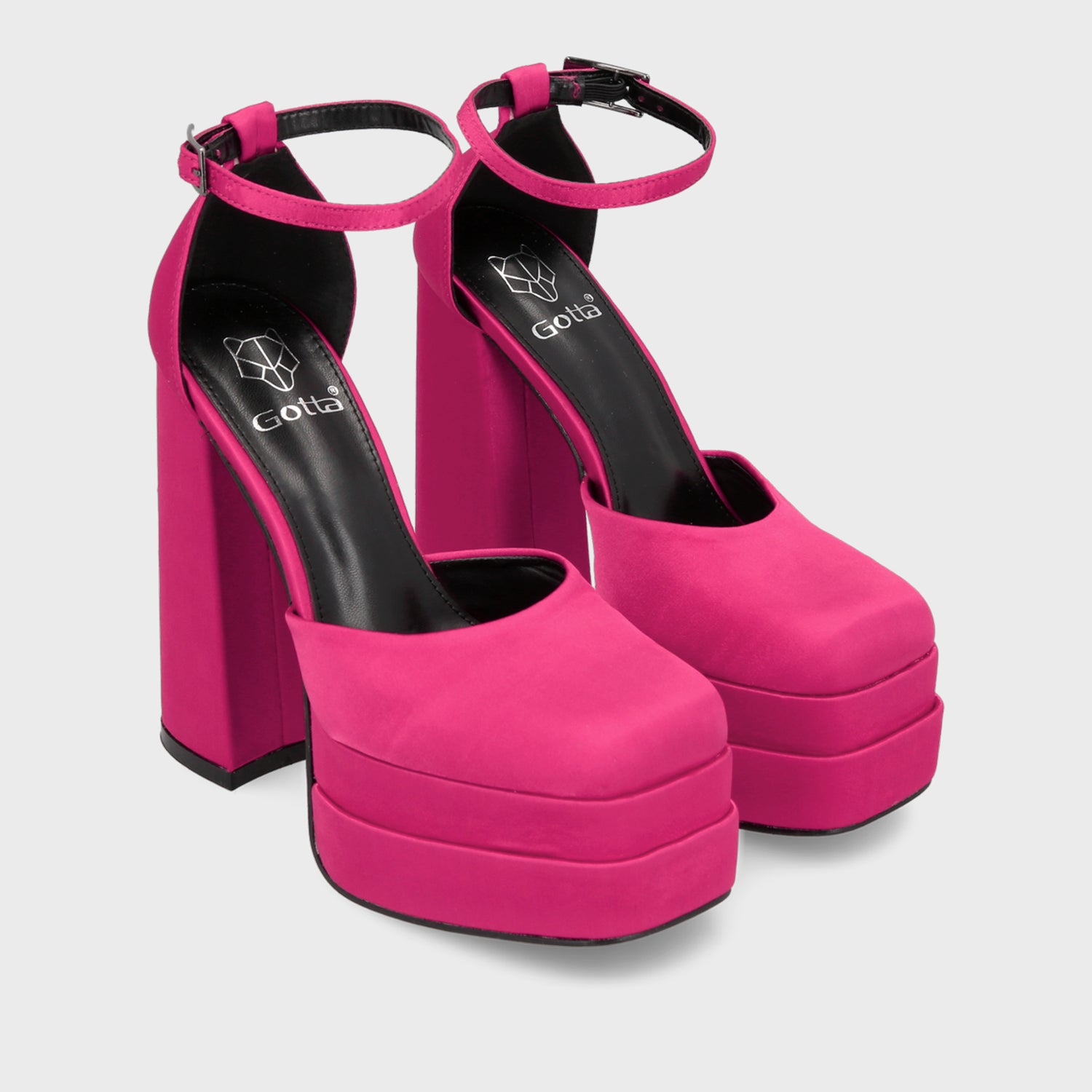 Sandalia Plataforma Fucsia Mujer 25910